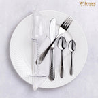 Wilmax Teelöffel 2er-Set Silber aus Edelstahl
