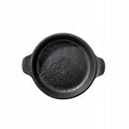 Wilmax Runde Backform 800 ml Schwarz aus Porzellan