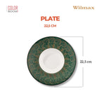 Wilmax Tiefer Teller 22,5 cm 1100 ml Grün aus Porzellan