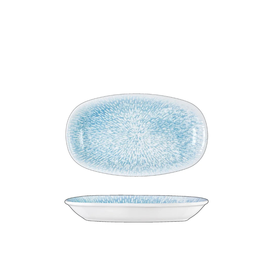 Wilmax Schale 20 × 11 cm Mehrfarbig aus Porzellan