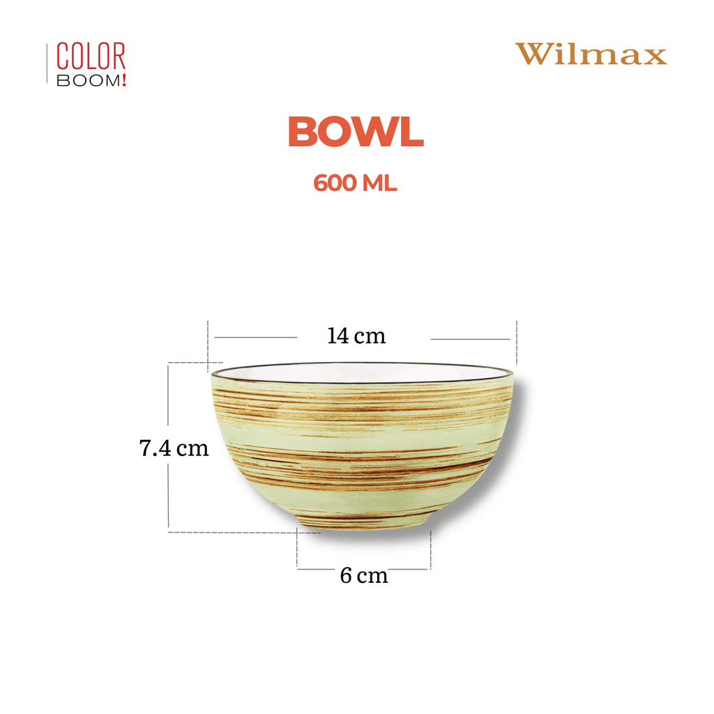 Wilmax Schale 600 ml Pistazie Porzellan WL-669130/A