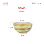 Wilmax Schale 600 ml Pistazie Porzellan WL-669130/A