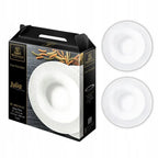 Wilmax Tiefer Teller 22,5 cm 2er-Set Weiß aus Porzellan
