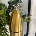 Wilmax Isolierkanne 1000 ml Gold aus Edelstahl