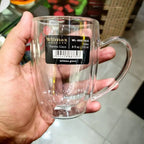 Wilmax Doppelwandiger Glasbecher 300 ml Transparent