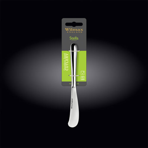 Wilmax Buttermesser 17 cm Silber aus Edelstahl