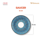 Wilmax Untertasse 15 cm Blau aus Porzellan