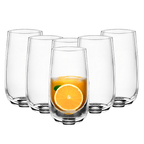 Wilmax Getränkeset 7-teilig mit Krug 2000 ml Transparent aus Crystalline-Glas und 6 Longdrinkgläser 540 ml Transparent aus Crystalline-Glas