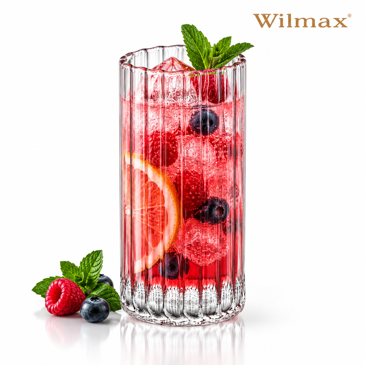 Wilmax Glas 350 ml 6er-Set Transparent aus Borosilikatglas