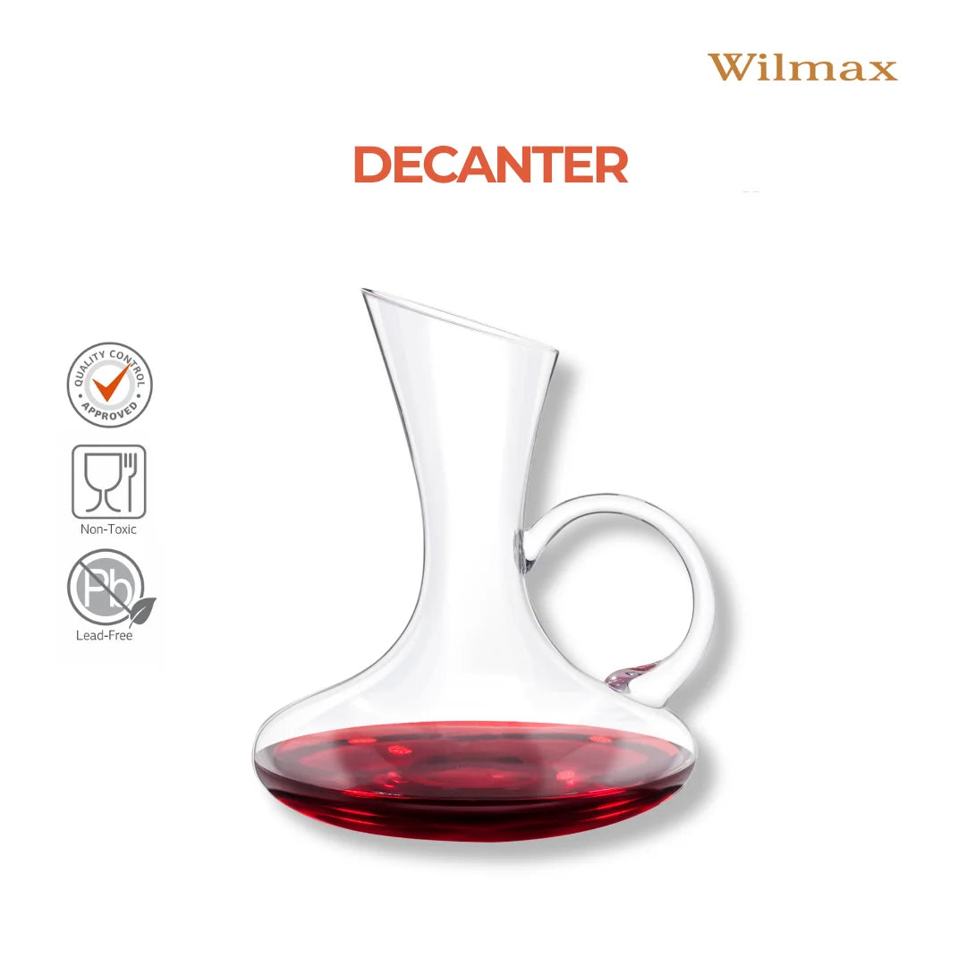 Wilmax Weindekanter 750 ml Transparent aus Wilmax Crystalline-Serie