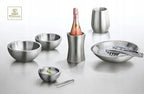 Wilmax Weinkühler 1300 ml Silber aus Edelstahl