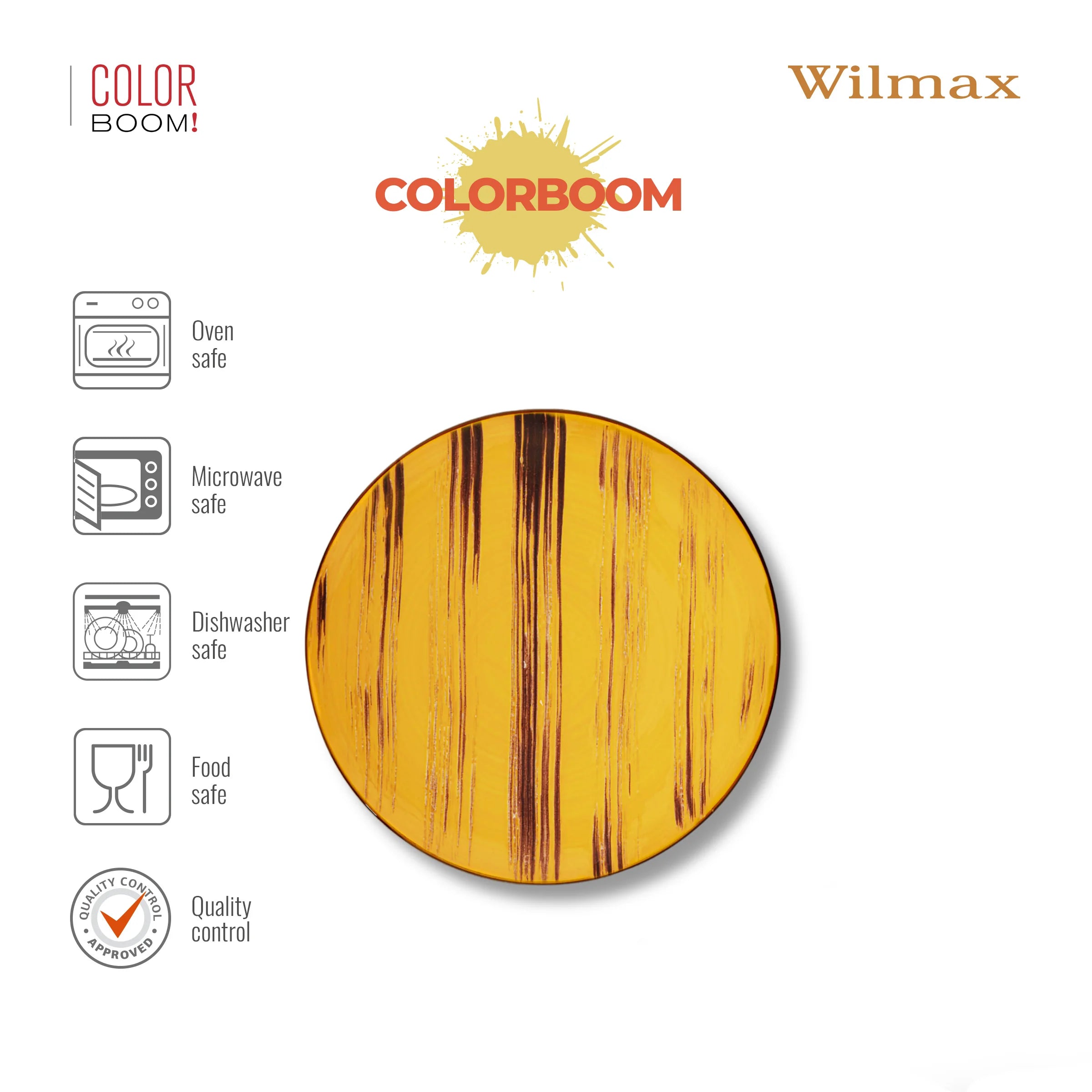 Wilmax Teller 28 cm Gelb aus Porzellan
