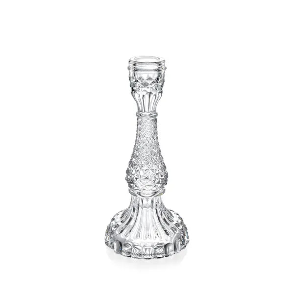 Wilmax Kerzenhalter 21 × 10 cm Transparent aus Glas