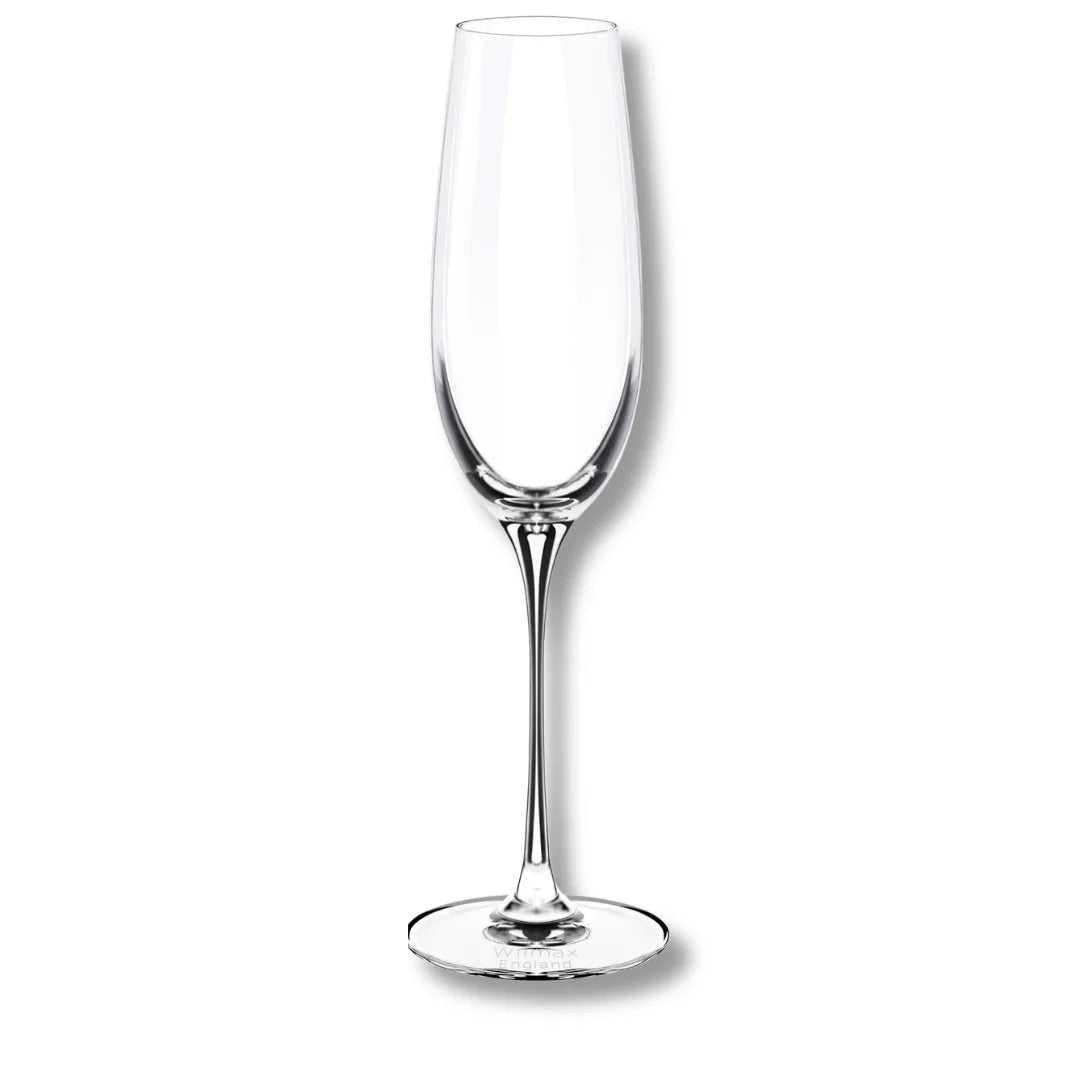 Wilmax Champagnerflöte 260 ml 2er-Set Transparent aus Wilmax Crystalline-Serie