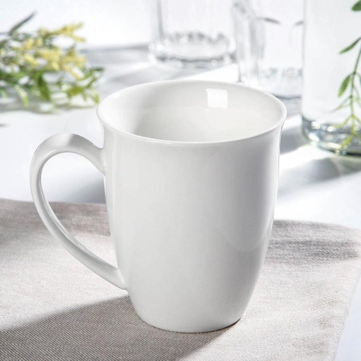 Wilmax Tasse 380 ml 2er-Set Weiß aus Porzellan