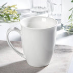 Wilmax Tasse 380 ml 2er-Set Weiß aus Porzellan