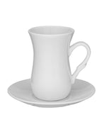 Wilmax Teetassen mit Untertassen 6er Set Porzellan WL-993087/6C