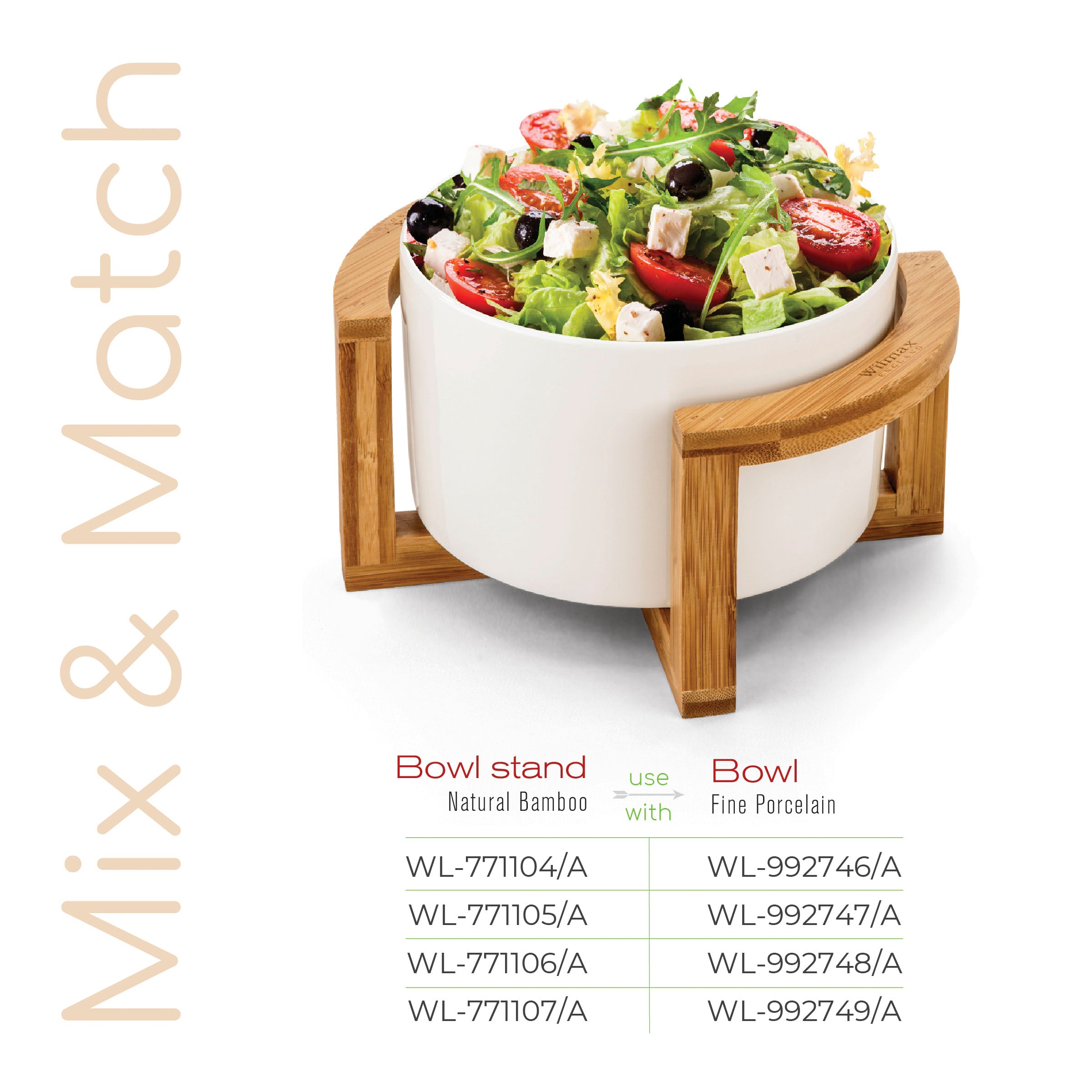 Wilmax Bambus Servierständer rechteckig 22.5 x 10 cm – WL-771105/A