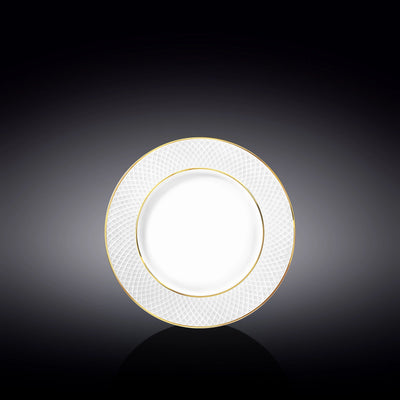 Wilmax Teller 18 cm Weiß Porzellan mit Goldrand WL-880102101/A