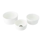 Wilmax Ramekin Set 3-teilig Porzellan Weiß WL-996122/3C