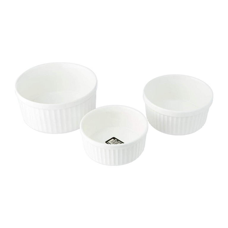 Wilmax Ramekin 3-teilig Weiß aus Porzellan