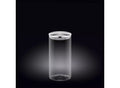 Wilmax Vorratsglas 1300 ml mit Edelstahl Deckel Transparent WL-888516/A