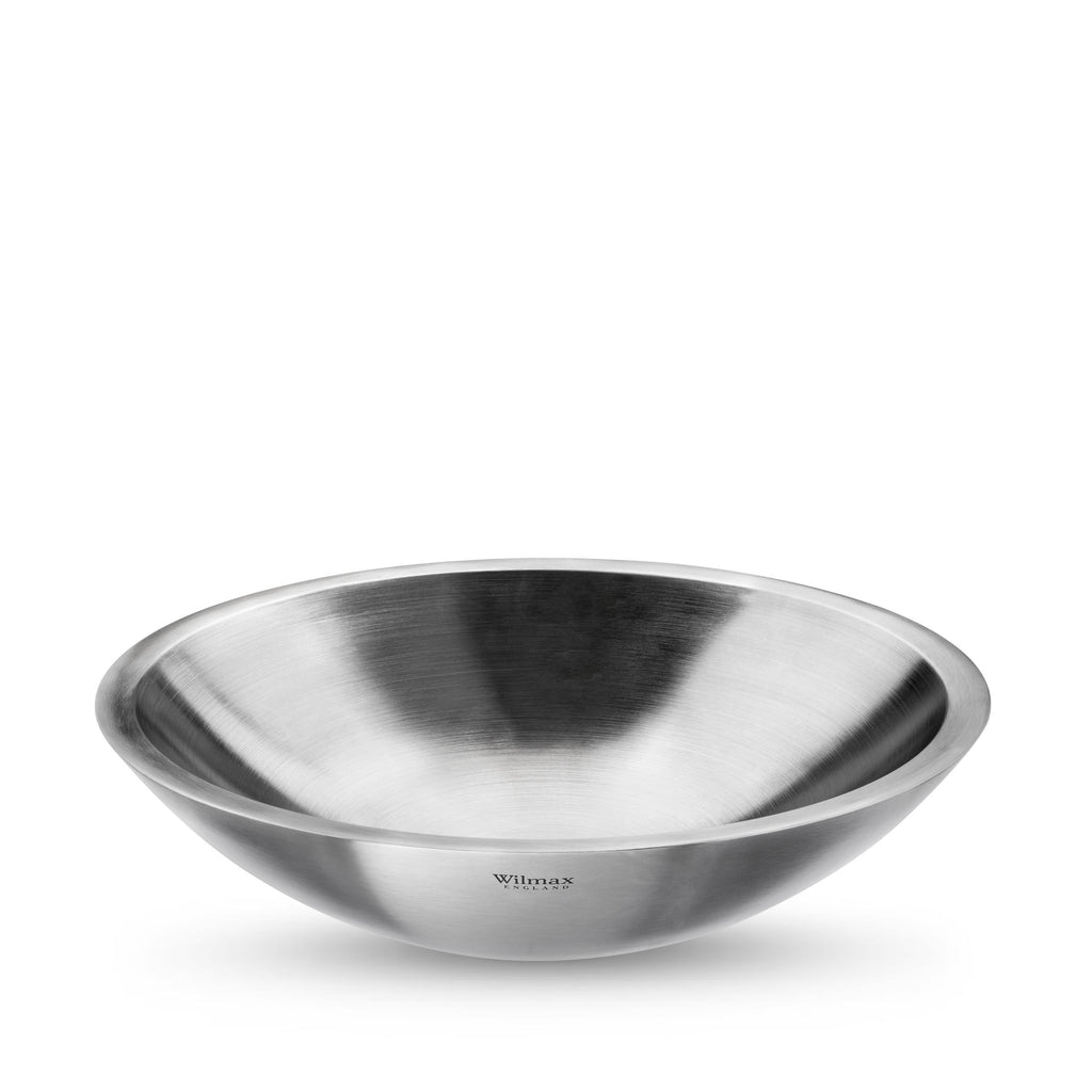 Wilmax Schüssel aus Edelstahl, 3000 ml, Silber matt, WL-553001/A