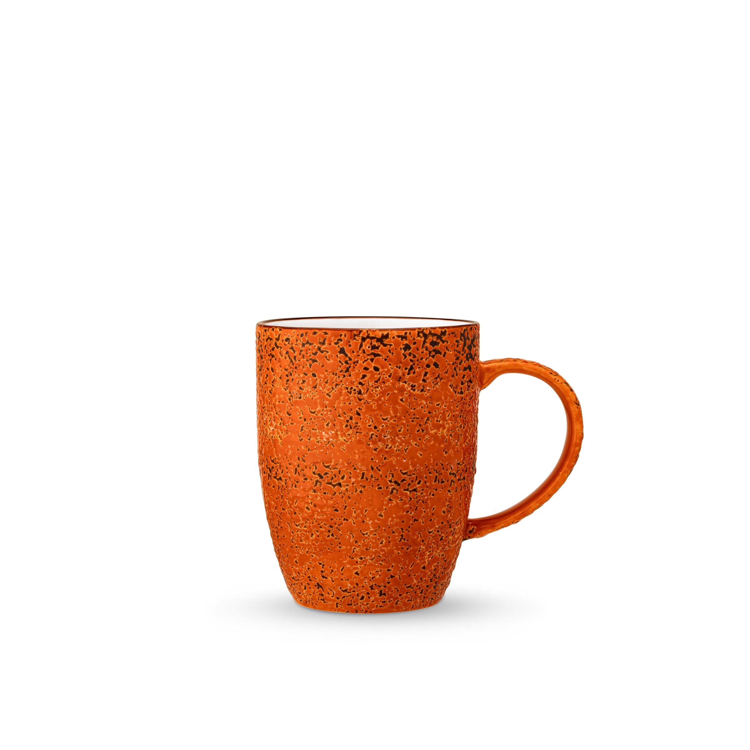 Wilmax Porzellanbecher, 460 ml, Splash Color Orange Design, WL-667337/A