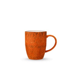 Wilmax Porzellanbecher, 460 ml, Splash Color Orange Design, WL-667337/A