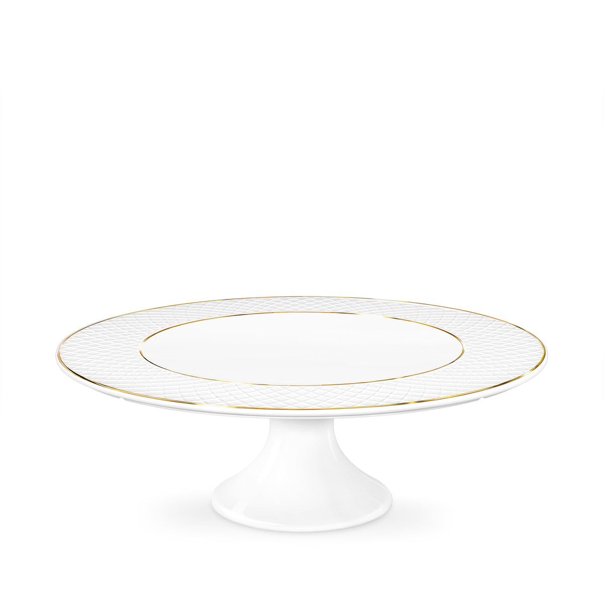Wilmax Tortenplatte Porzellan 30.5 cm Weiß mit Gold WL-880102704/A