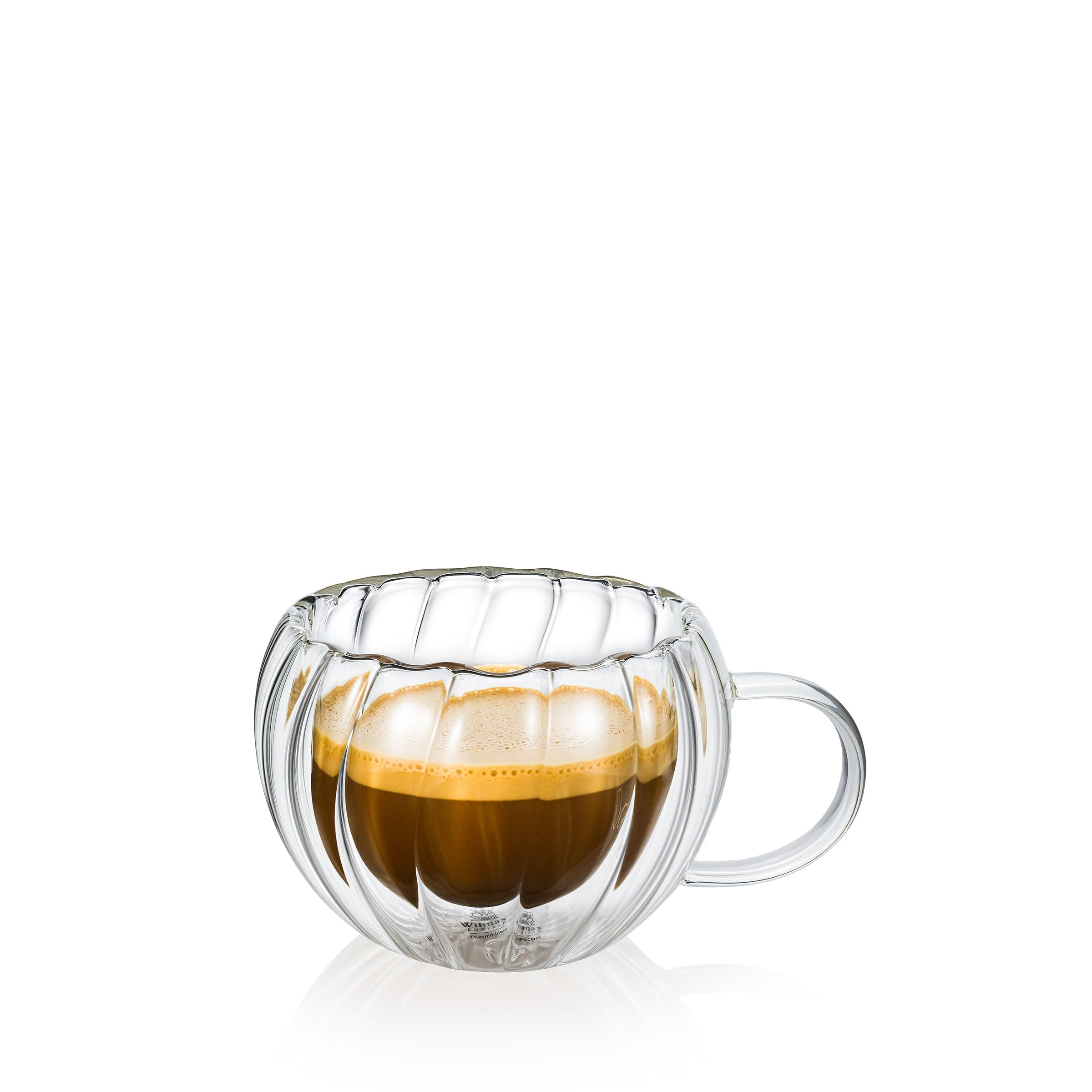 Wilmax Doppelwandiger Thermobecher 300 ml Transparent aus Glas