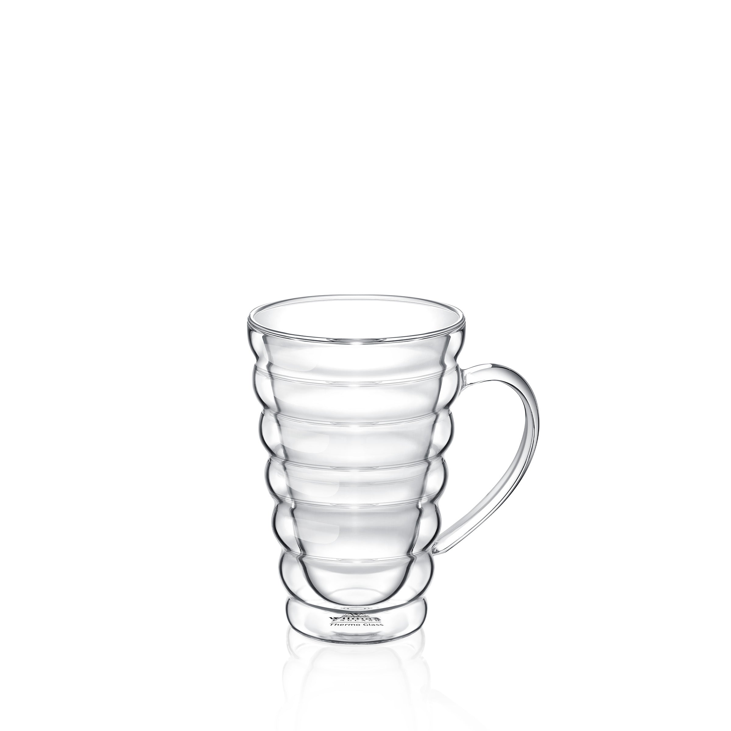 Wilmax Doppelwandiger Thermoglas-Becher, 300 ml, WL-888424/A