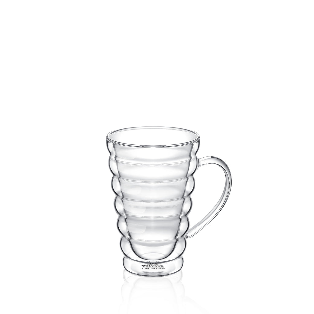 Wilmax Doppelwandiger Thermoglas Becher 300 ml Transparent WL-888424/A