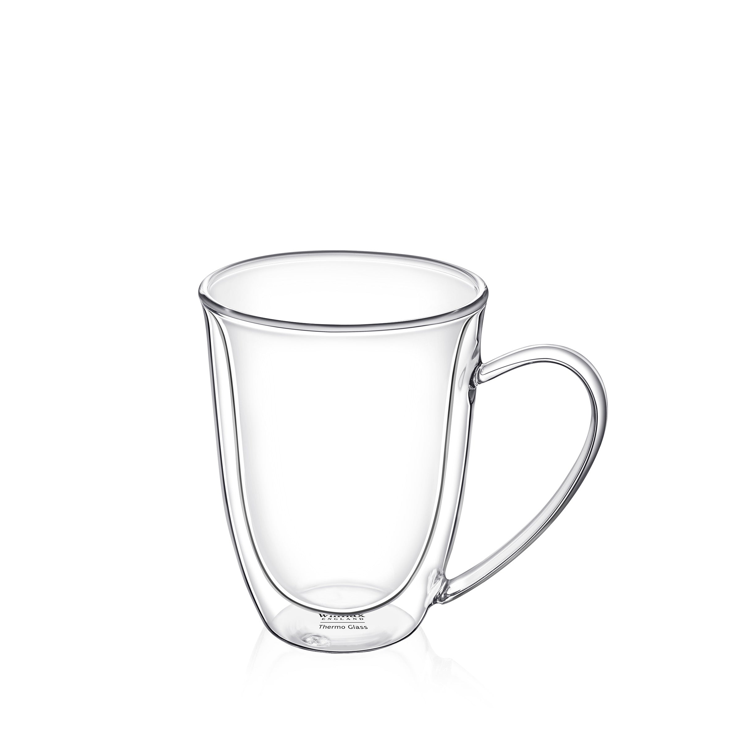 Wilmax Doppelwandiger Thermoglas-Becher, 400 ml, WL-888727/A