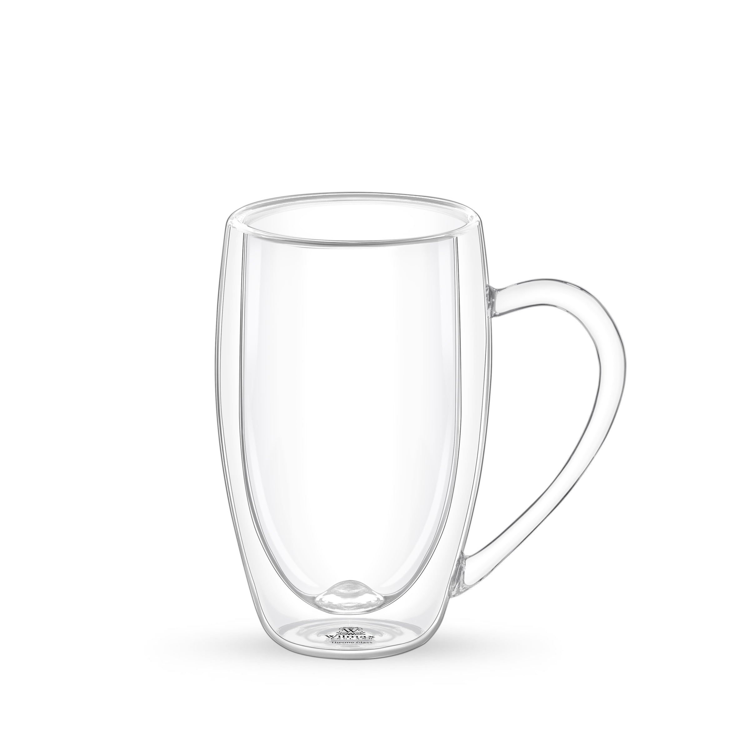 Wilmax Doppelwandige Glasbecher 500 ml und 400 ml 4er Set WL-888742/A2+WL-888741/A2
