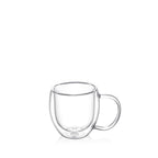 Wilmax Doppelwandige Tasse 200 ml Transparent aus Glas