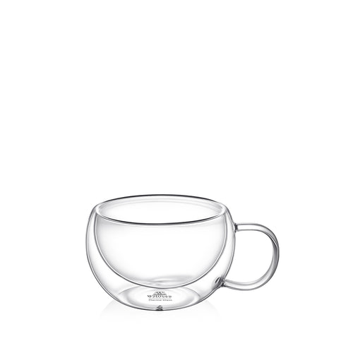 Wilmax Doppelwandige Glastasse 250 ml Transparent WL-888768/A