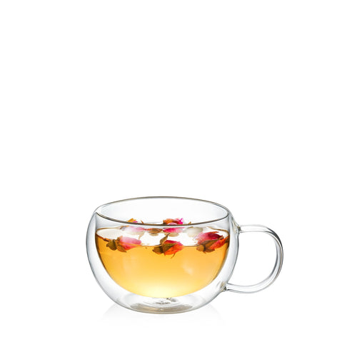 Wilmax Doppelwandige Glastasse 250 ml Transparent