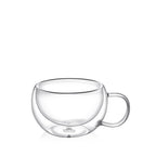 Wilmax Doppelwandiger Becher 400 ml Transparent aus Glas