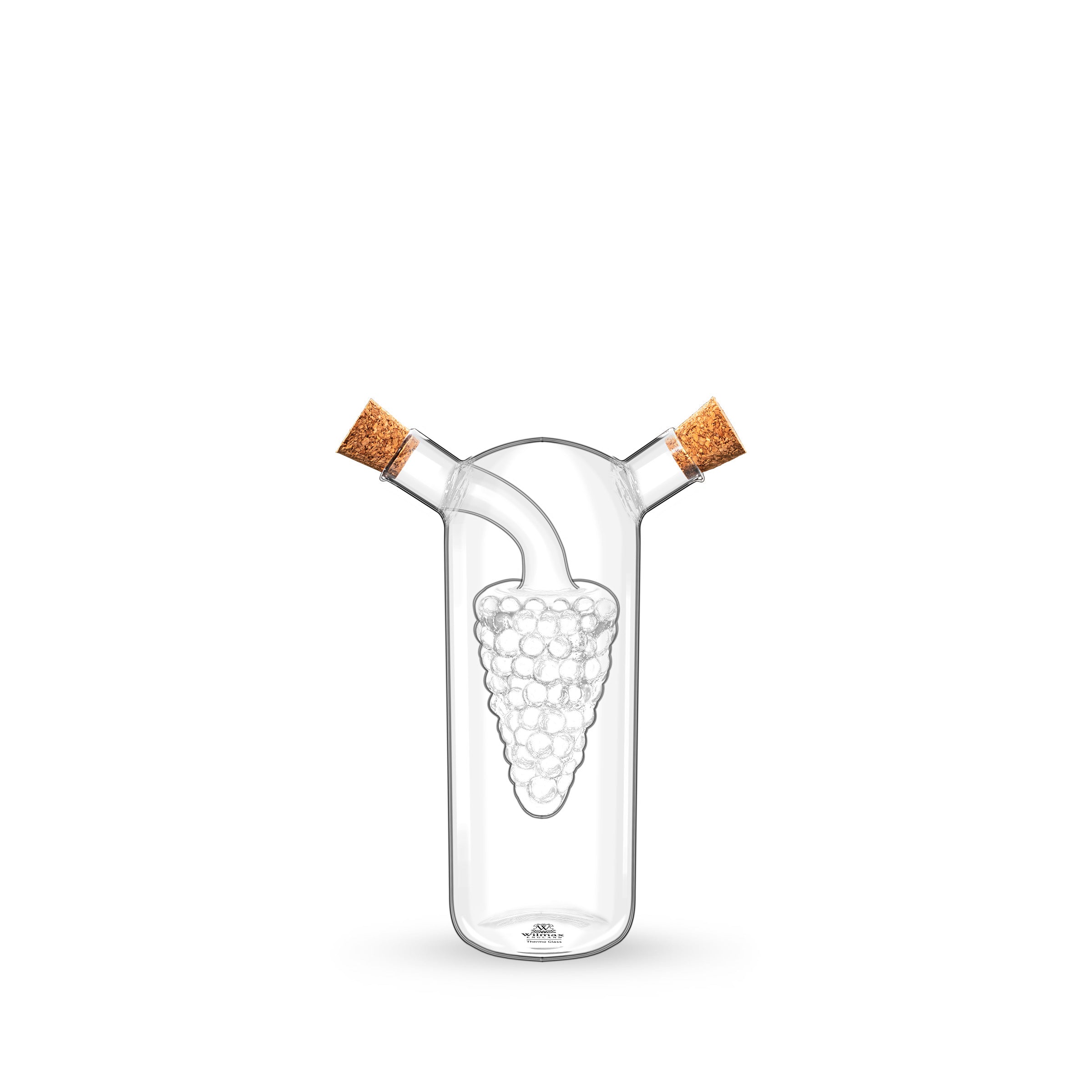 Wilmax Öl- und Essigflasche 250/50 ml Glas WL-888955/A